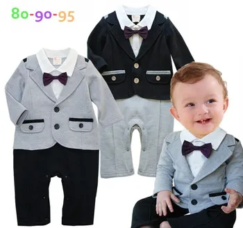 Băiețelul Romper Suit/Mâneci Lungi Fals Două Piese Baby Boy Salopete 3229