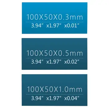 3Pcs 0,3 mm/0,5 mm/1mm Pad Termic 6.0 W/M. K Înaltă Eficientă Conductivitate Termică Tampoane cu Înaltă Performanță