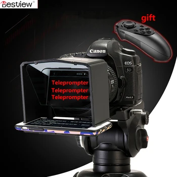 View Smartphone Prompter pentru Canon Nikon Sony Camera foto Studio Foto DSLR pentru Youtube Interviu Prompterul Camera Video
