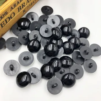 50pcs 20mm Negru Butoane de Plastic Pentru Scrapbooking Jumătate-Perla Coadă Butoane Ochi de Animale Pentru Jucării DIY de Mână de Îmbrăcăminte Cusut PT258